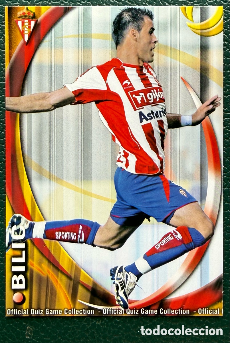 Cromos de F&uacute;tbol: 399 BILIC SPORTING DE GIJON FICHAS ALBUM MUNDICROMO 2010 2011 10 11