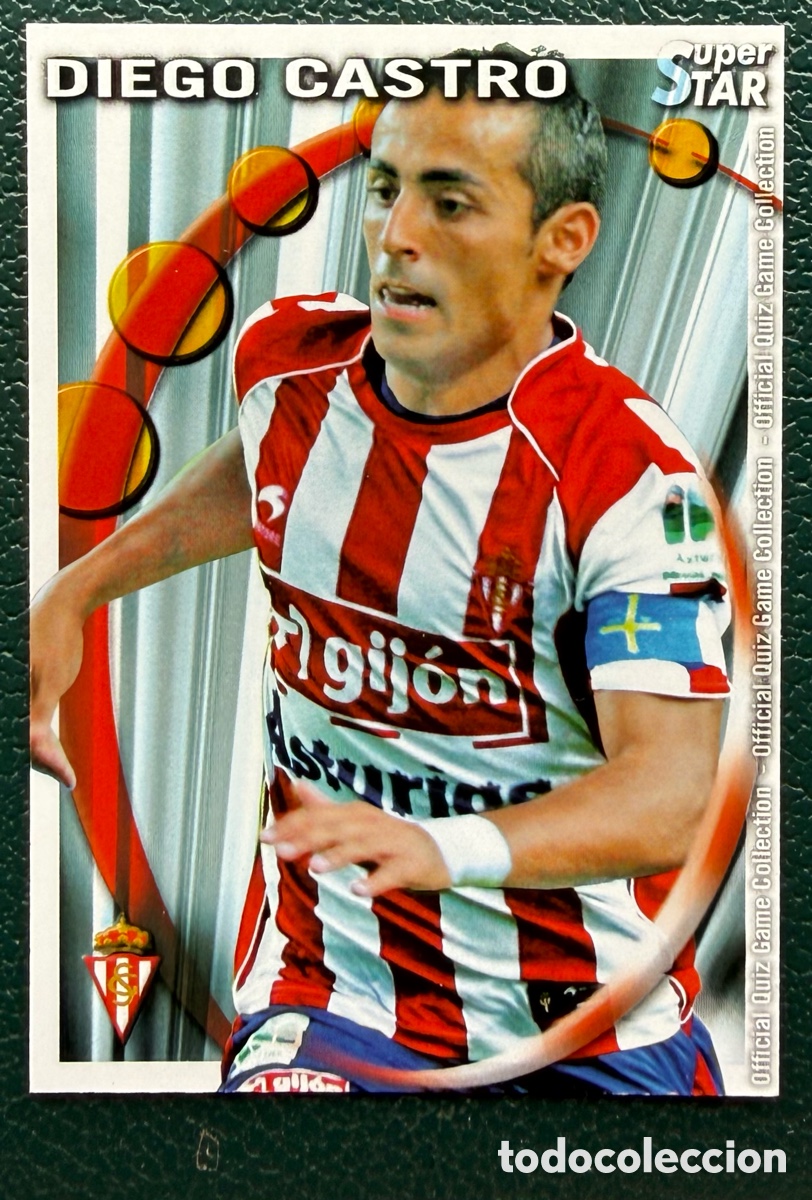 Cromos de Futebol: 404 DIEGO CASTRO SUPERSTAR MATE SPORTING DE GIJON FICHAS ALBUM MUNDICROMO 2010 2011 10 11