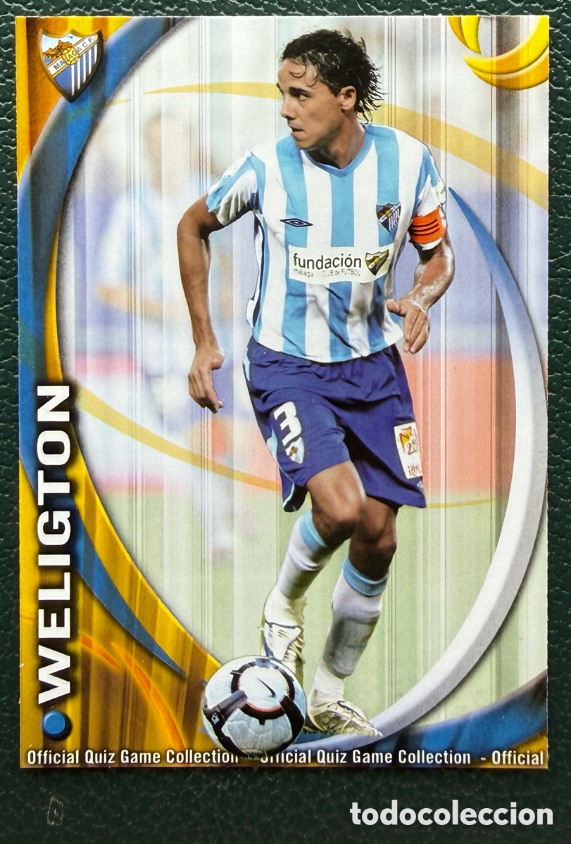 Cromos de F&uacute;tbol: 440 WELIGTON MALAGA CF FICHAS ALBUM MUNDICROMO 2010 2011 10 11