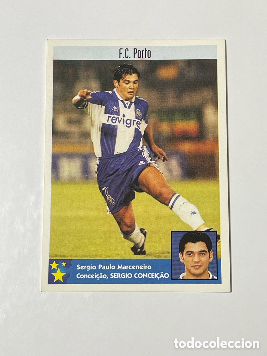 Cromos de F&uacute;tbol: Sergio Concei&ccedil;ao Oporto Panini Los mejores equipos de Europa 1997/98 #185