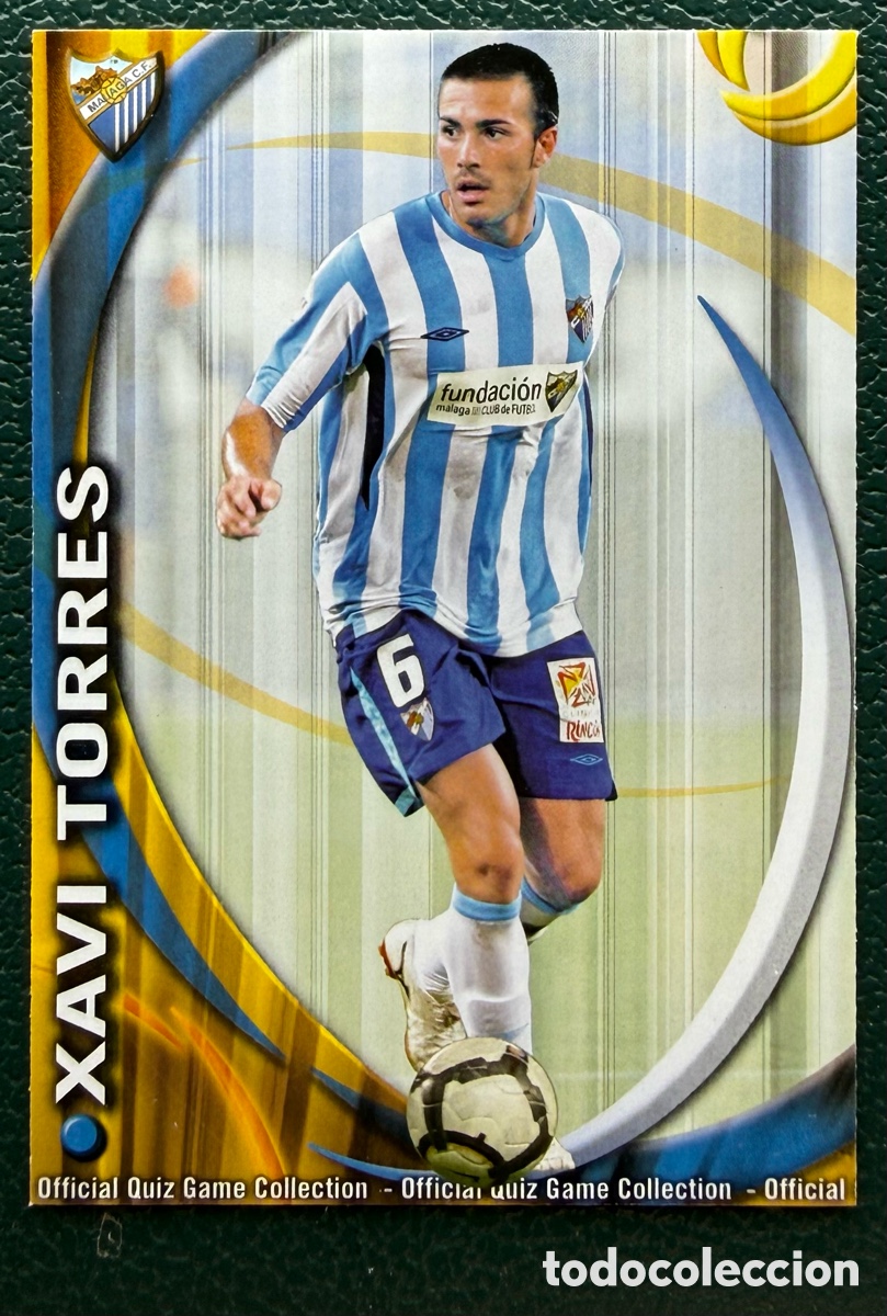 Cromos de F&uacute;tbol: 447 XAVI TORRES MALAGA CF FICHAS ALBUM MUNDICROMO 2010 2011 10 11