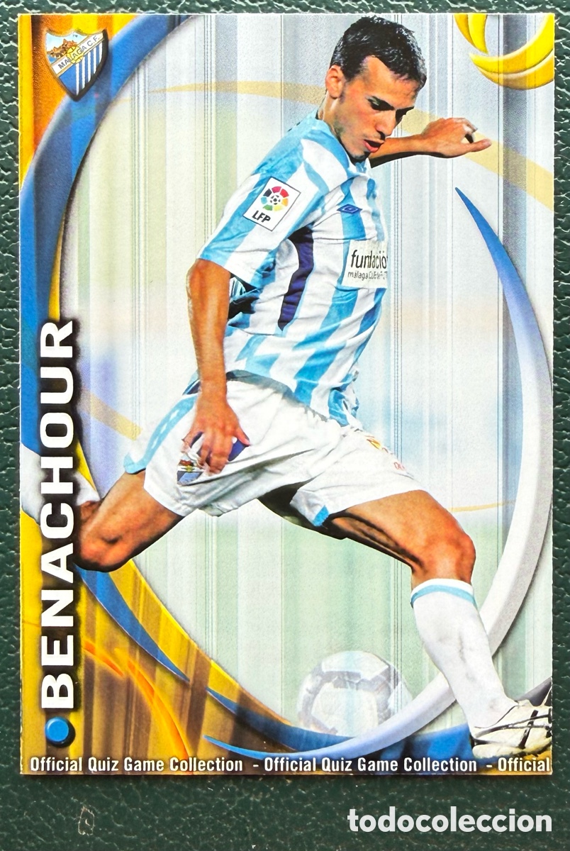 Cartes &agrave; collectionner de Football: 449 BENACHOUR MALAGA CF FICHAS ALBUM MUNDICROMO 2010 2011 10 11