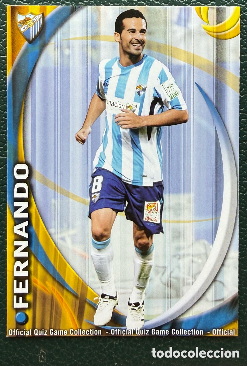 Cartes &agrave; collectionner de Football: 450 FERNANDO MALAGA CF FICHAS ALBUM MUNDICROMO 2010 2011 10 11