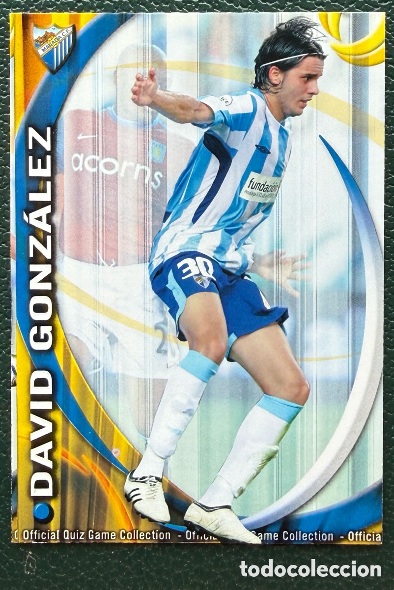 Cromos de Futebol: 451 DAVID GONZALEZ MALAGA CF FICHAS ALBUM MUNDICROMO 2010 2011 10 11