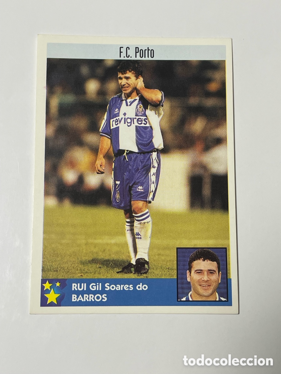 Cromos de F&uacute;tbol: Rui Barros Oporto Panini Los mejores equipos de Europa 1997/98 #186