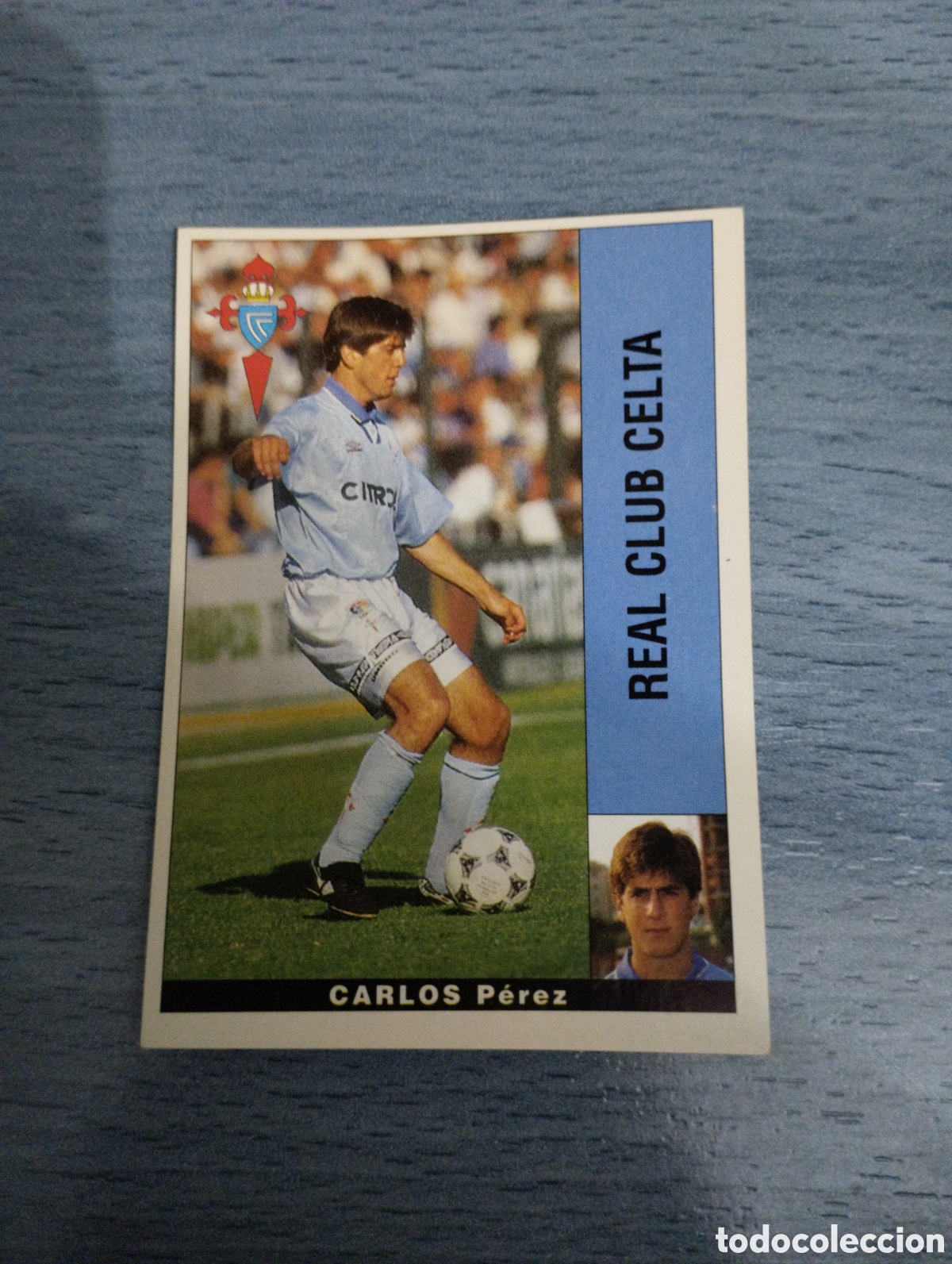 Cromos de F&uacute;tbol: Cromo Panini liga 95 96 Carlos celta de Vigo sin pegar