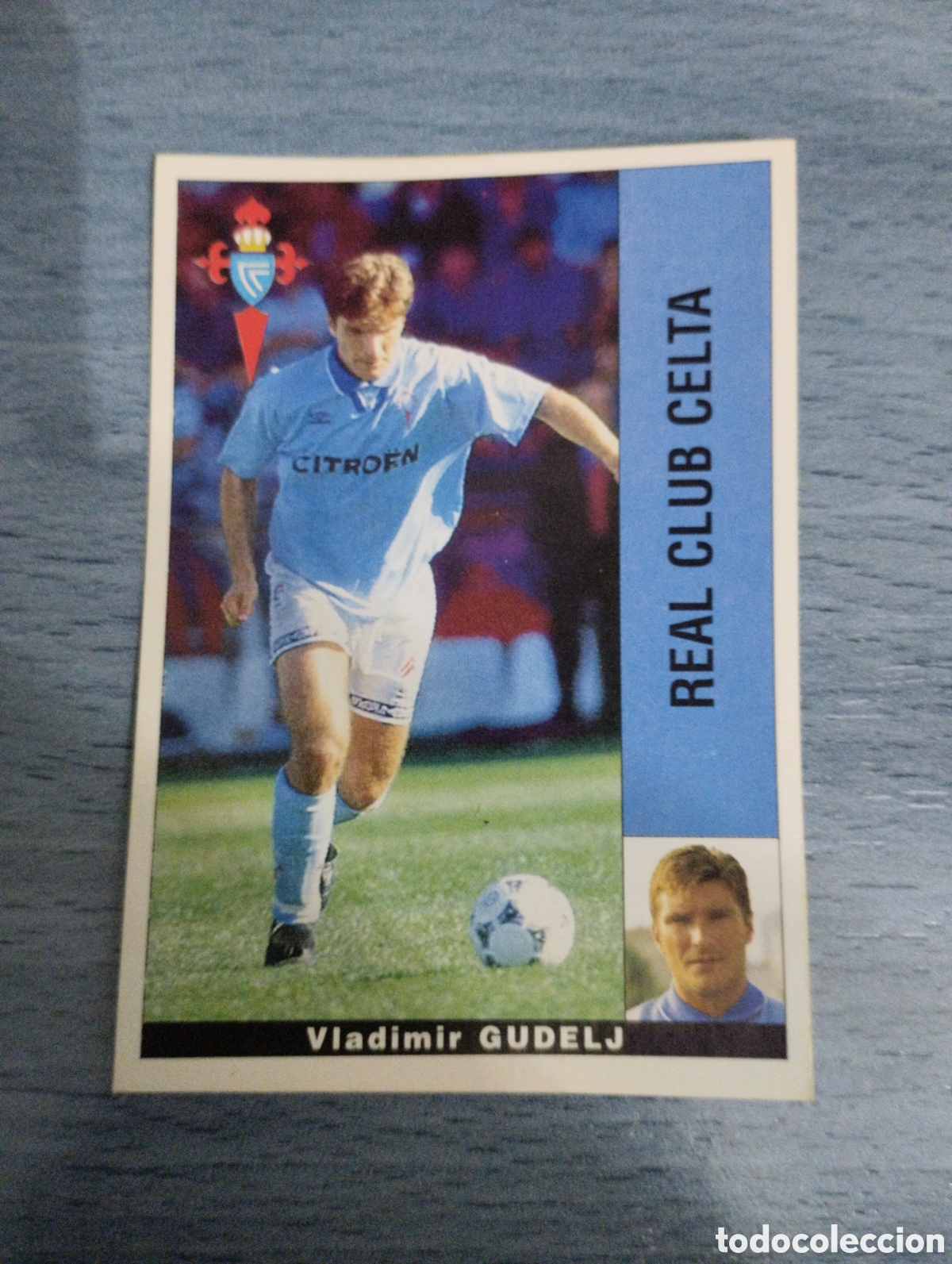 Cromos de F&uacute;tbol: Cromo Panini liga 95 96 gudelj celta de Vigo sin pegar