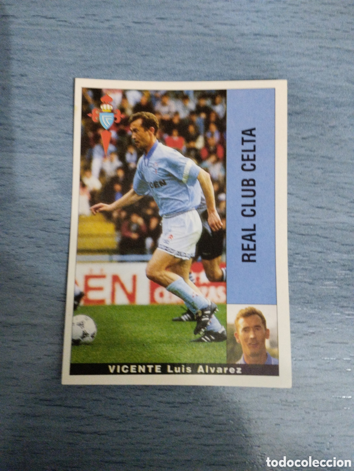 Cromos de F&uacute;tbol: Cromo Panini liga 95 96 Vicente celta de Vigo sin pegar