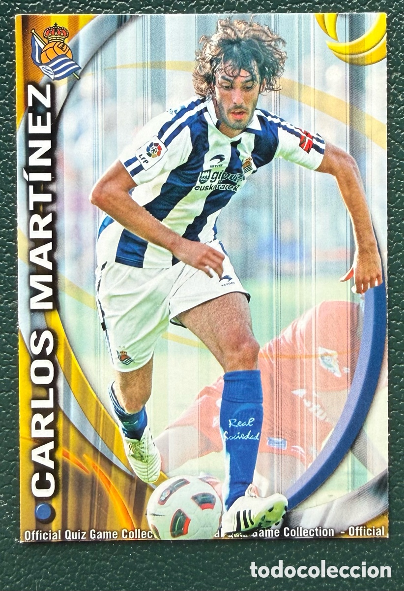 Cartes &agrave; collectionner de Football: 473 CARLOS MARTINEZ REAL SOCIEDAD FICHAS ALBUM MUNDICROMO 2010 2011 10 11