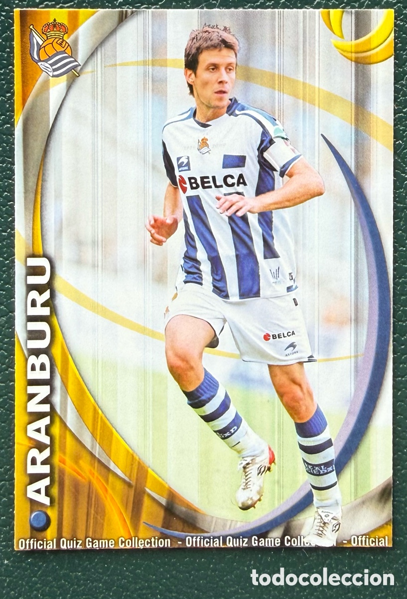 Cartes &agrave; collectionner de Football: 476 ARANBURU REAL SOCIEDAD FICHAS ALBUM MUNDICROMO 2010 2011 10 11