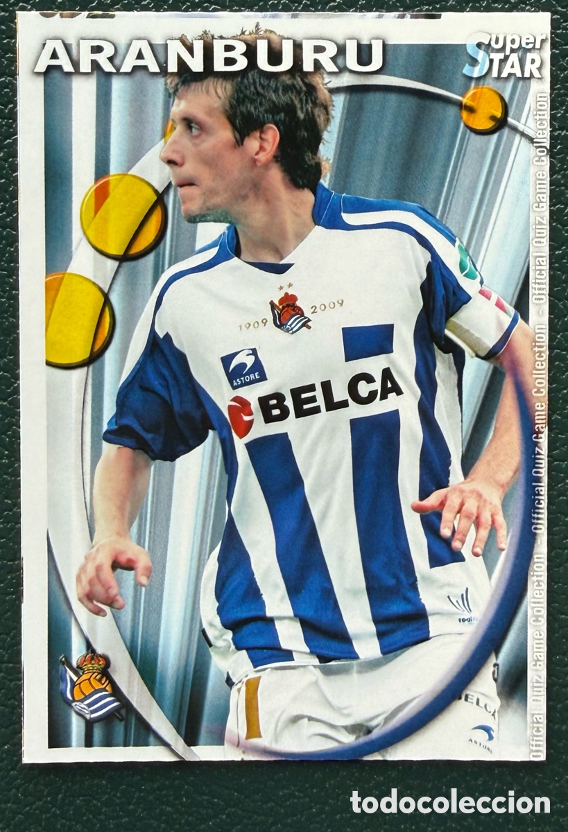 Cartes &agrave; collectionner de Football: 485 ARANBURU SUPERSTAR MATE REAL SOCIEDAD FICHAS ALBUM MUNDICROMO 2010 2011 10 11