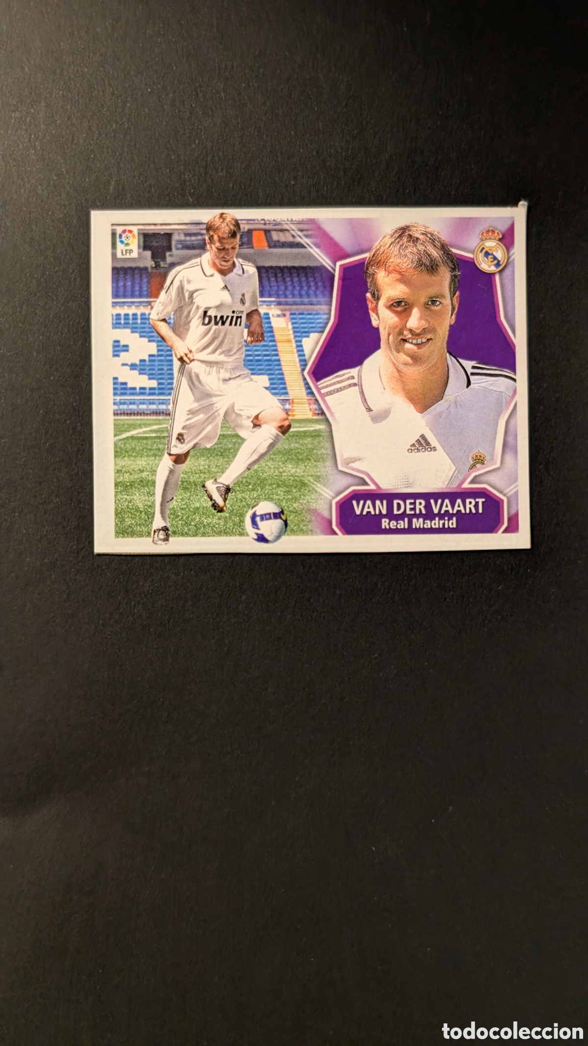 Cromos de F&uacute;tbol: VAN DER VAART REAL MADRID FICHAJE 29 LIGA ESTE 2008/09 08 09 RECORTADO