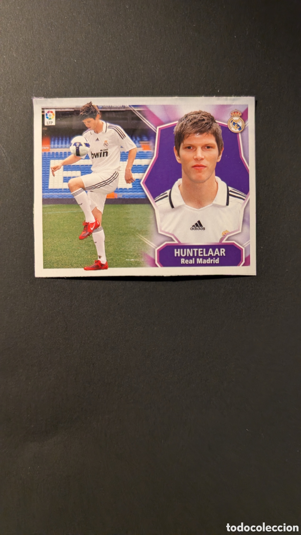 Cromos de F&uacute;tbol: HUNTELAAR REAL MADRID MERCADO INVIERNO AMPLIACION LIGA ESTE 2008/09 08 09 VENTANILLA