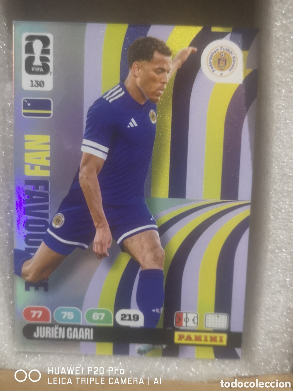 Cromos de F&uacute;tbol: ADRENALYN XL FIFA WORLD CUP 2026 FAN FAVOURITE JURIEN GAARI 130