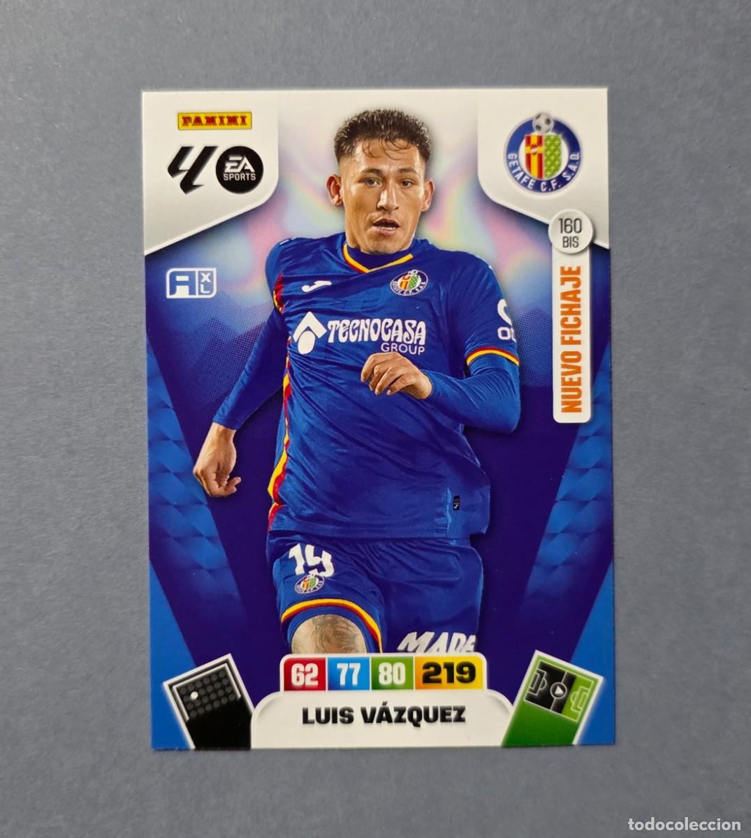 Cromos de F&uacute;tbol: 160 BIS LUIS V&Aacute;ZQUEZ (NUEVO FICHAJE) - GETAFE - ADRENALYN XL 2025-26 - 25/26 (NUEVO)