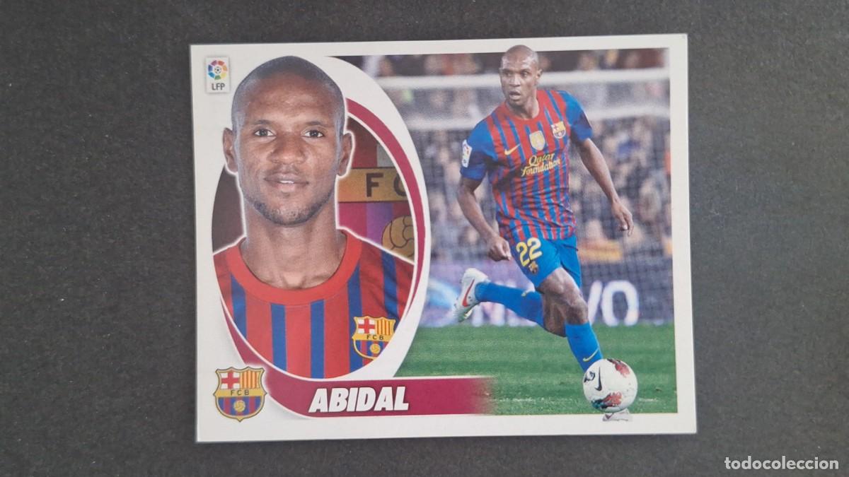 Cromos de F&uacute;tbol: ABIDAL F. C. BARCELONA LIGA ESTE 2012/13 12 13 NUNCA PEGADO SIN PEGAR