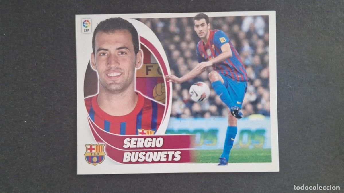 Cromos de F&uacute;tbol: SERGIO BUSQUETS F. C. BARCELONA LIGA ESTE 2012/13 12 13 NUNCA PEGADO SIN PEGAR