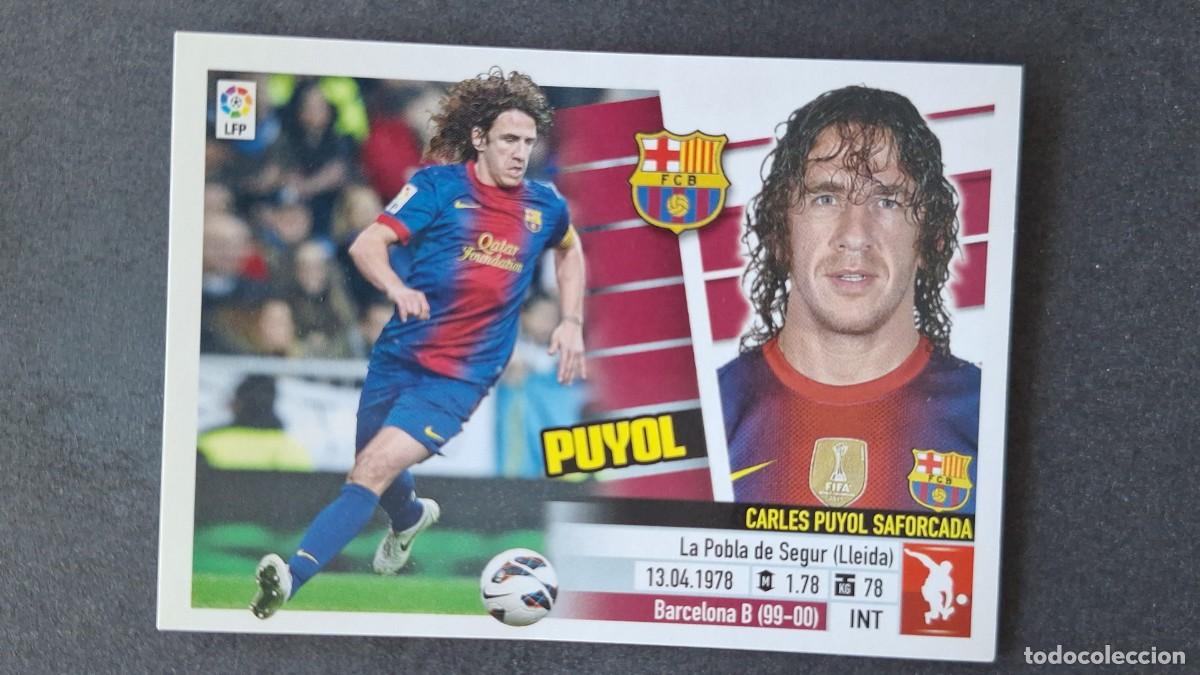 Cromos de F&uacute;tbol: PUYOL F. C. BARCELONA LIGA ESTE 2013/14 13 14 NUNCA PEGADO SIN PEGAR