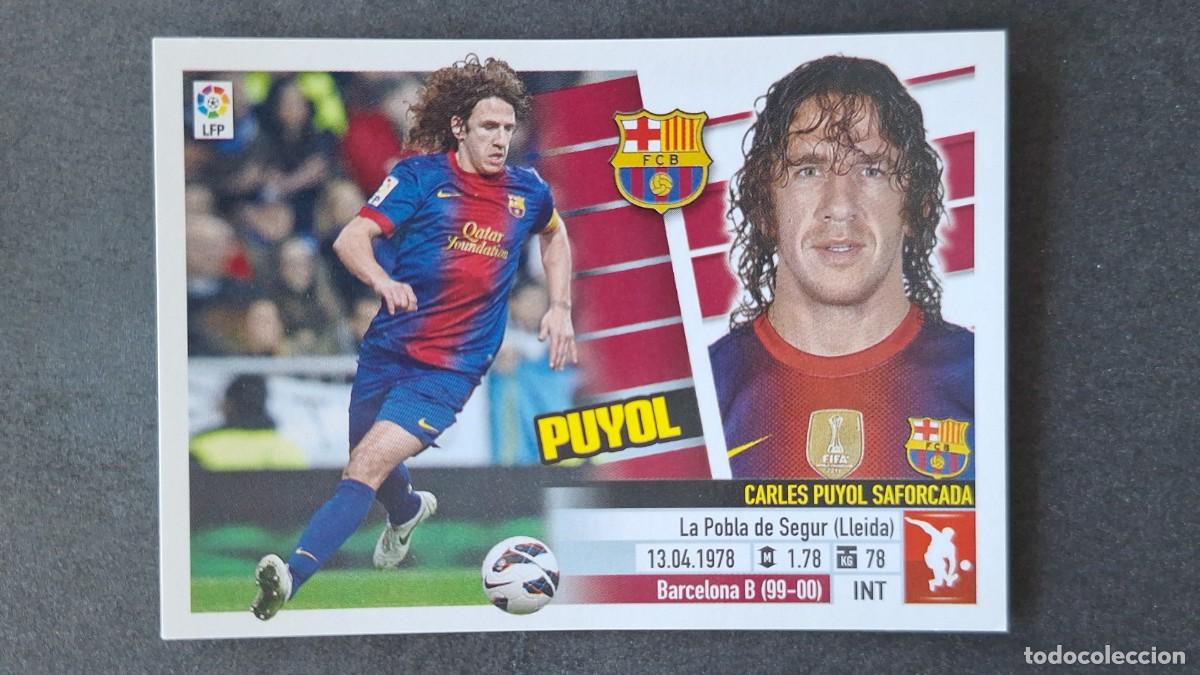 Cromos de F&uacute;tbol: PUYOL F. C. BARCELONA LIGA ESTE 2013/14 13 14 NUNCA PEGADO SIN PEGAR