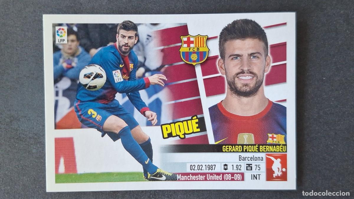 Cromos de F&uacute;tbol: PIQUE F. C. BARCELONA LIGA ESTE 2013/14 13 14 NUNCA PEGADO SIN PEGAR
