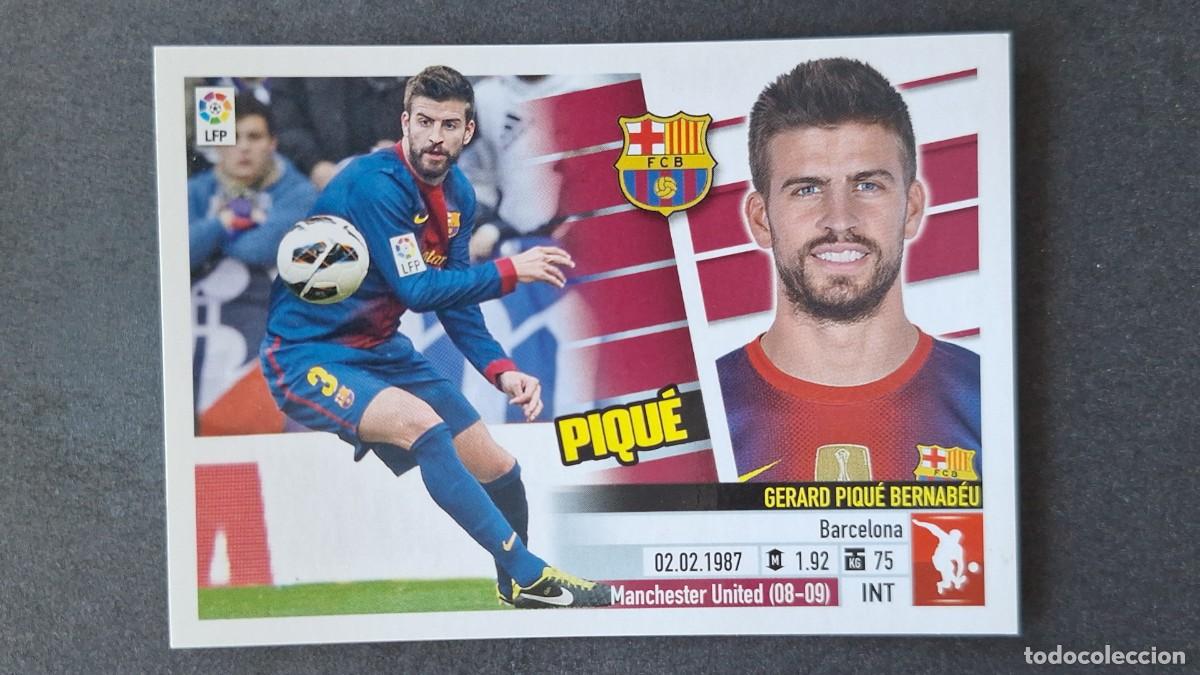 Cromos de F&uacute;tbol: PIQUE F. C. BARCELONA LIGA ESTE 2013/14 13 14 NUNCA PEGADO SIN PEGAR