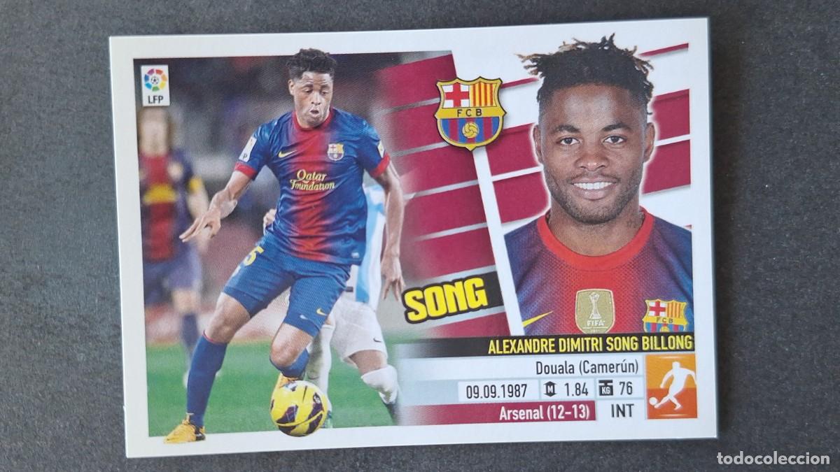 Cromos de F&uacute;tbol: SONG F. C. BARCELONA LIGA ESTE 2013/14 13 14 NUNCA PEGADO SIN PEGAR
