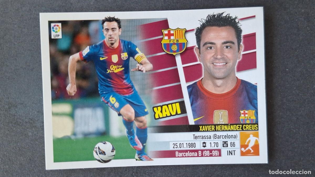 Cromos de F&uacute;tbol: XAVI F. C. BARCELONA LIGA ESTE 2013/14 13 14 NUNCA PEGADO SIN PEGAR