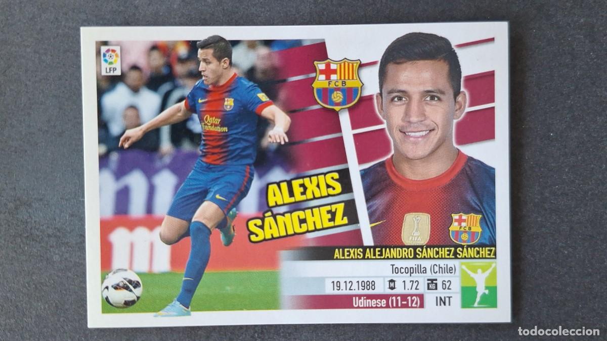 Cromos de F&uacute;tbol: ALEXIS SANCHEZ F. C. BARCELONA LIGA ESTE 2013/14 13 14 NUNCA PEGADO SIN PEGAR