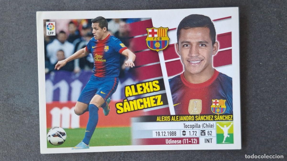 Cromos de F&uacute;tbol: ALEXIS SANCHEZ F. C. BARCELONA LIGA ESTE 2013/14 13 14 NUNCA PEGADO SIN PEGAR