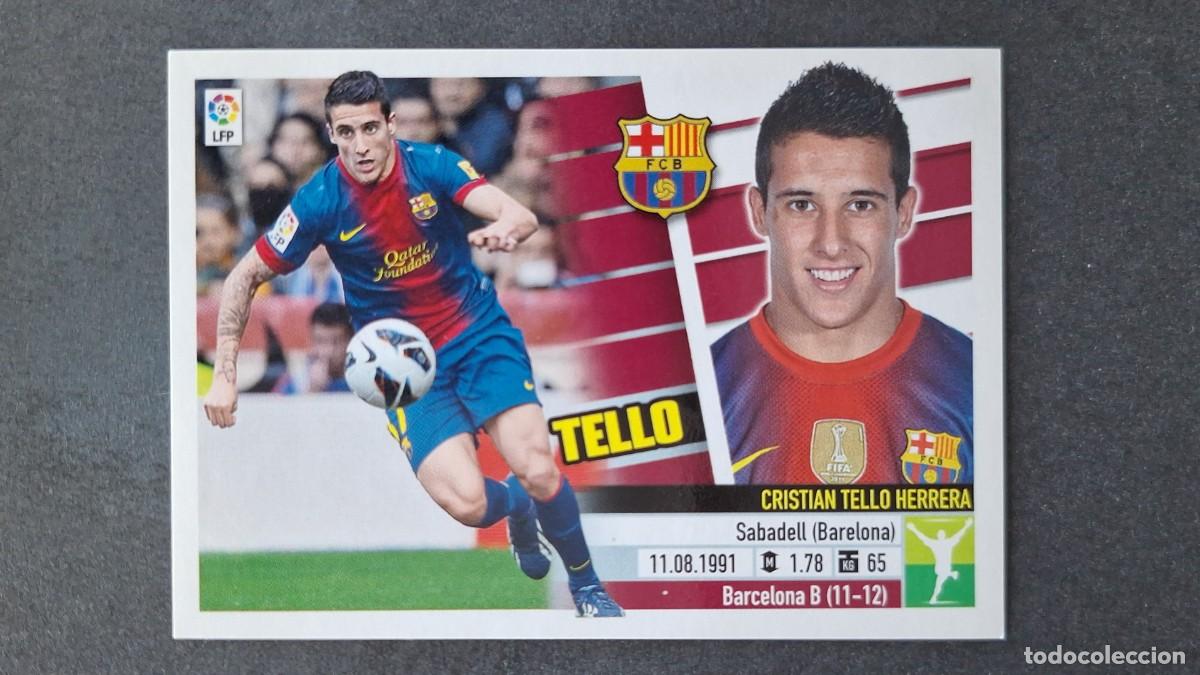 Cromos de F&uacute;tbol: TELLO F. C. BARCELONA LIGA ESTE 2013/14 13 14 NUNCA PEGADO SIN PEGAR