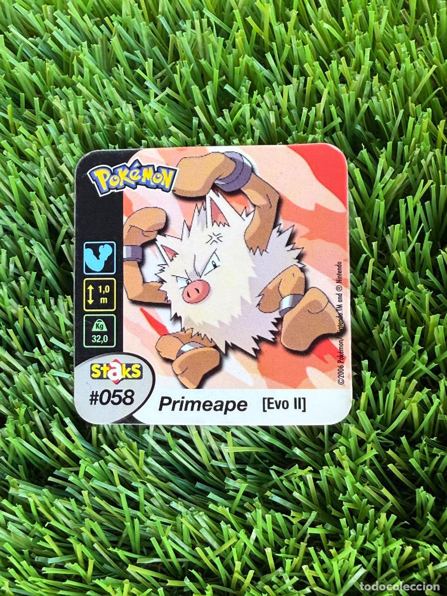 Cromos de F&uacute;tbol: N&ordm; 58 Primeape Pokemon Staks 2006