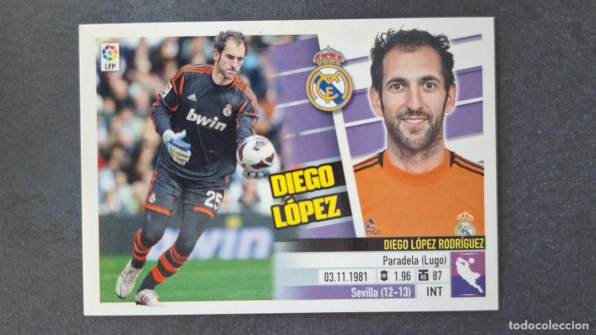 Cromos de F&uacute;tbol: DIEGO LOPEZ REAL MADRID LIGA ESTE 2013/14 13 14 NUNCA PEGADO SIN PEGAR