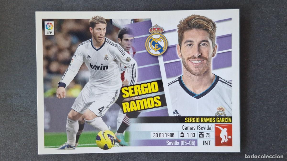 Cromos de F&uacute;tbol: SERGIO RAMOS REAL MADRID LIGA ESTE 2013/14 13 14 NUNCA PEGADO SIN PEGAR