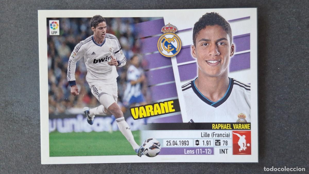 Cromos de F&uacute;tbol: VARANE REAL MADRID LIGA ESTE 2013/14 13 14 NUNCA PEGADO SIN PEGAR