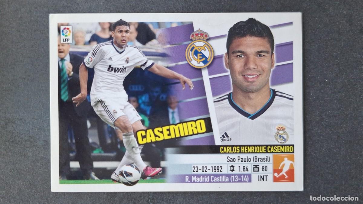 Cromos de F&uacute;tbol: CASEMIRO REAL MADRID LIGA ESTE 2013/14 13 14 NUNCA PEGADO SIN PEGAR