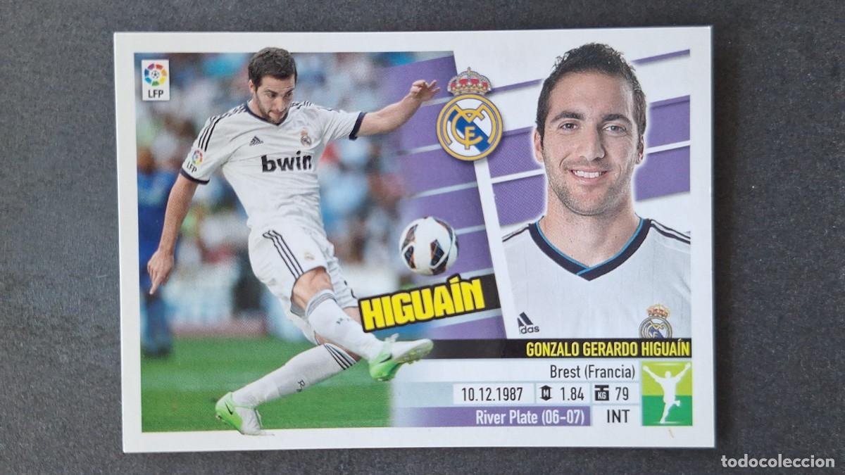 Cromos de F&uacute;tbol: HIGUAIN REAL MADRID LIGA ESTE 2013/14 13 14 NUNCA PEGADO SIN PEGAR