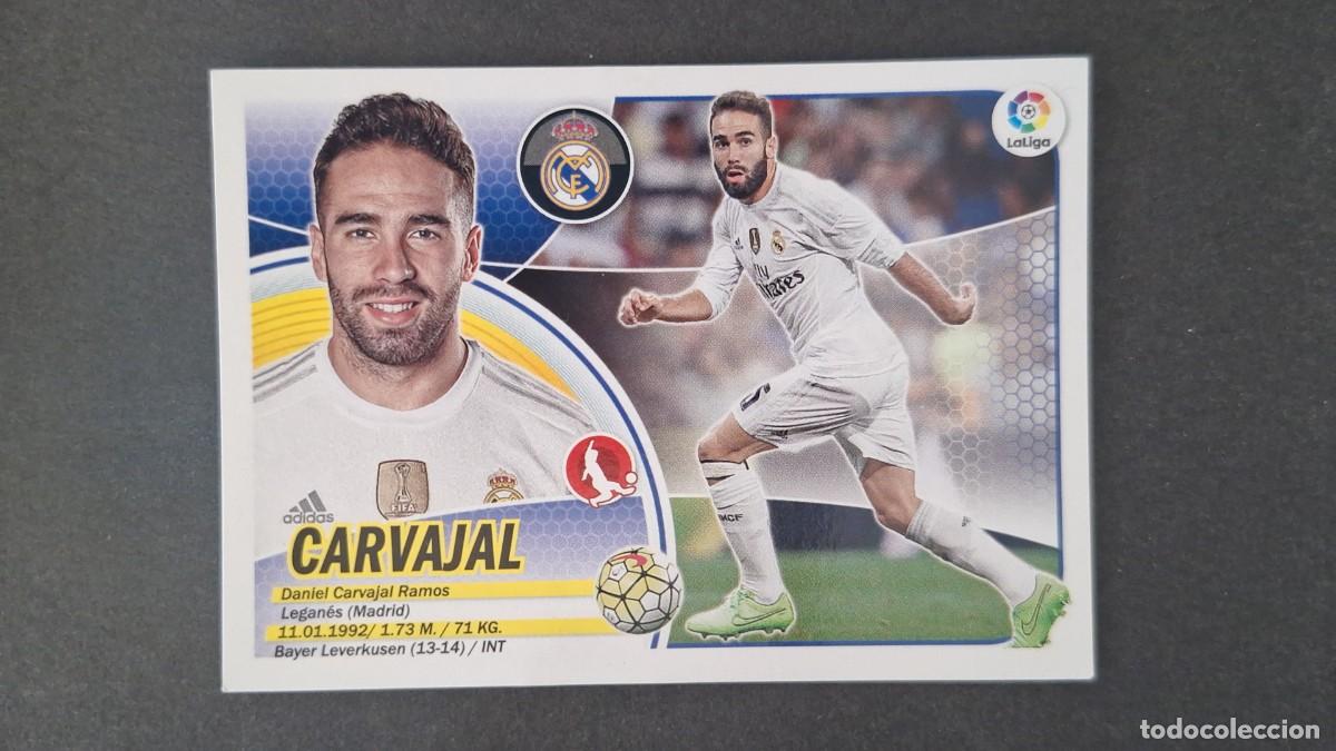 Cromos de F&uacute;tbol: CARVAJAL REAL MADRID LIGA ESTE 2016/17 16 17 NUNCA PEGADO SIN PEGAR