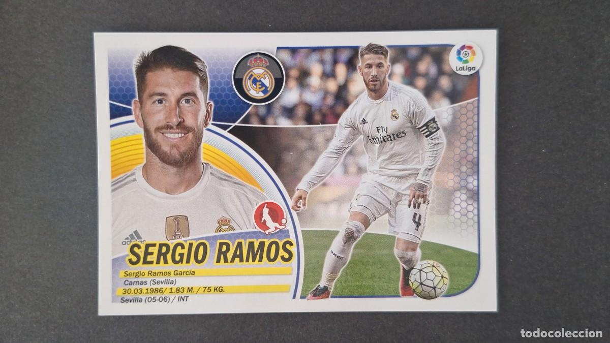 Cromos de F&uacute;tbol: SERGIO RAMOS REAL MADRID LIGA ESTE 2016/17 16 17 NUNCA PEGADO SIN PEGAR