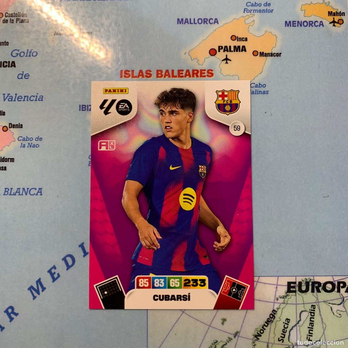 Cromos de F&uacute;tbol: Cubarsi n&uacute;mero 59 del Barcelona cromo adrenalyn XL 25-26 2025-2026