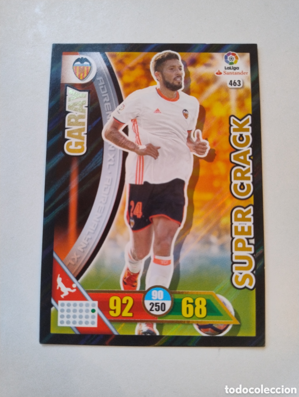 Cromos de F&uacute;tbol: 463 - Garay - Valencia - Adrenalyn XL Liga 2016 - 2017 Super Crack