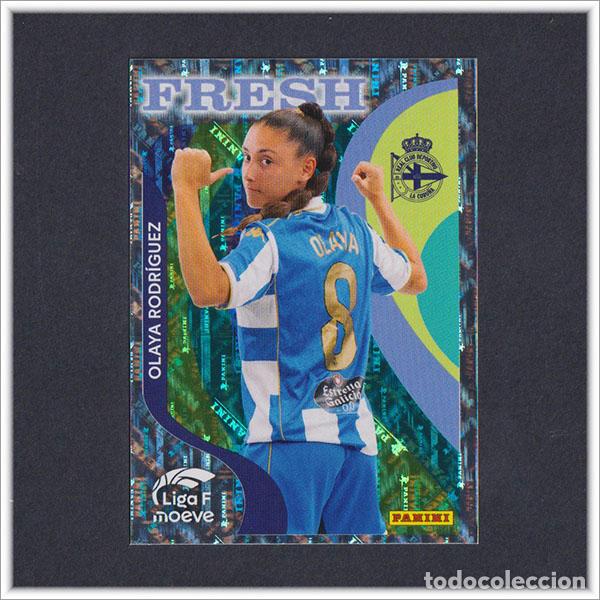 Cromos de F&uacute;tbol: LIGA FEMENINA F MOEVE 2025 2026 25 26 PANINI OLAYA RODRIGUEZ 378 FRESH DEPORTIVO CORU&Ntilde;A COLECCI&Oacute;N