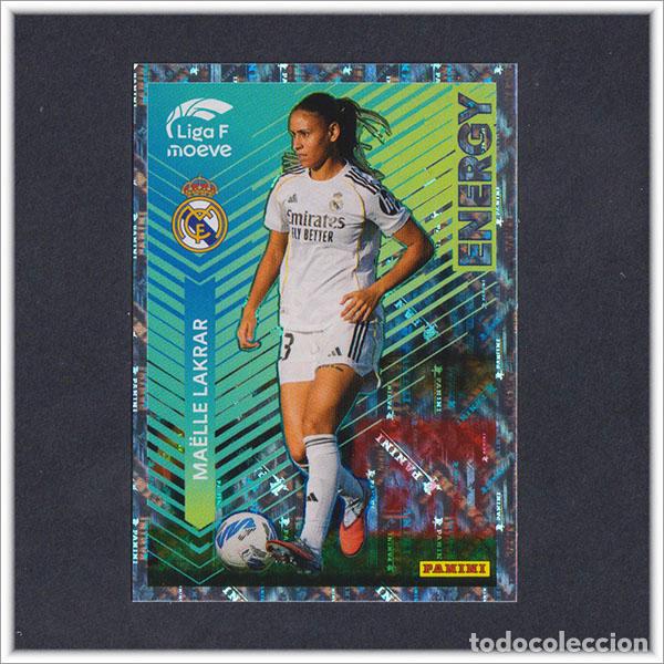 Cromos de F&uacute;tbol: LIGA FEMENINA F MOEVE 2025 2026 25 26 PANINI MA&Euml;LLE LAKRAR 346 ENERGY REAL MADRID COLECCI&Oacute;N ALBUM