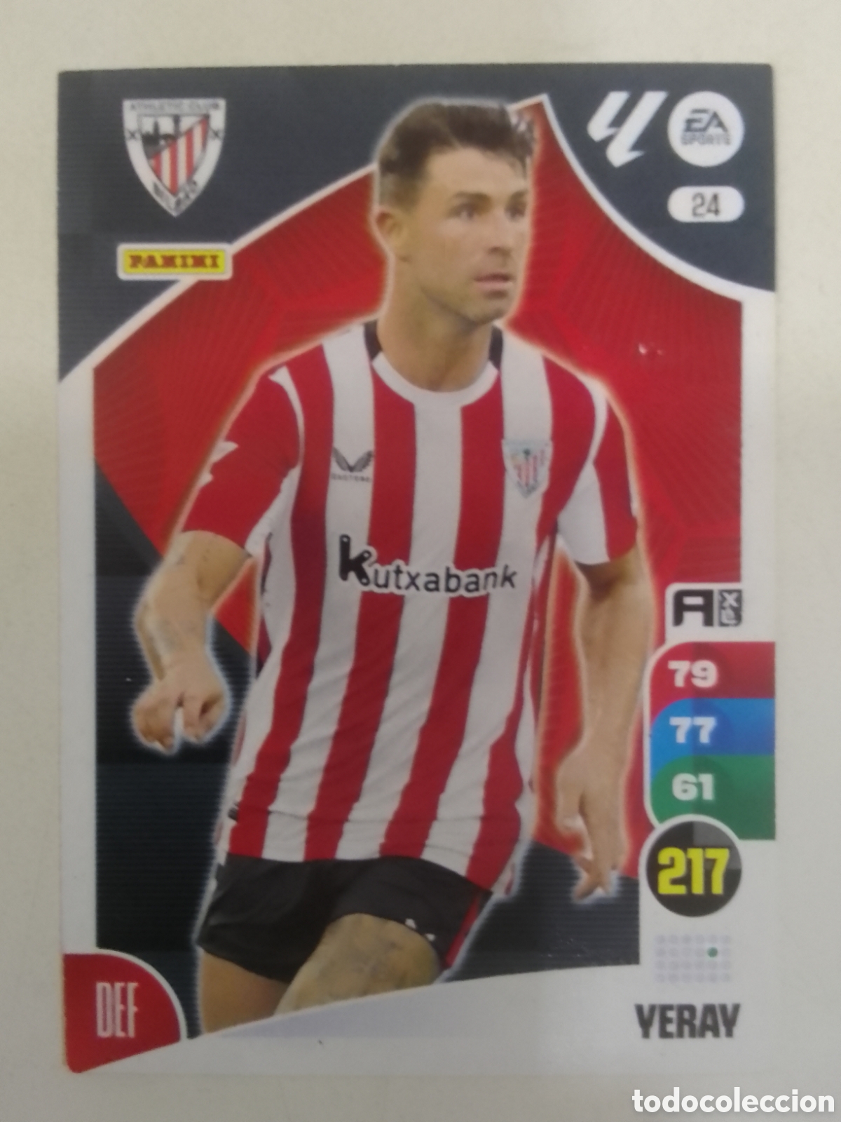 Cromos de F&uacute;tbol: Adrenalyn XL 2024-25 n&deg; 24 Yeray &bull; Athletic Club.