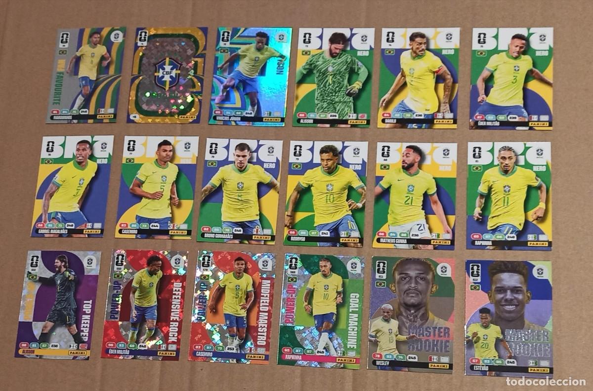 Cromos de F&uacute;tbol: PACK 18 COMPLETO BRASIL WORLD CUP 26 PANINI VINICIUS