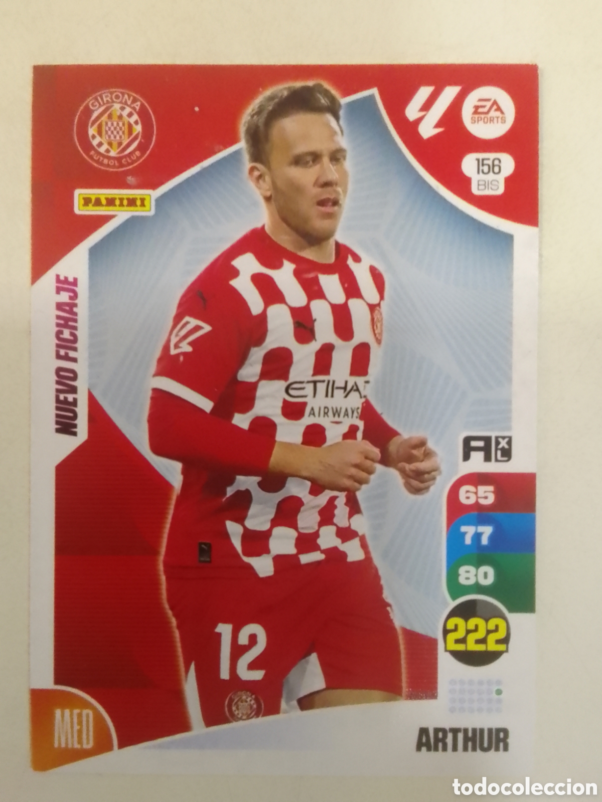 Cromos de F&uacute;tbol: Adrenalyn XL 2024-25 n&deg; 156 BIS Arthur &bull; Girona. NUEVO FICHAJE.