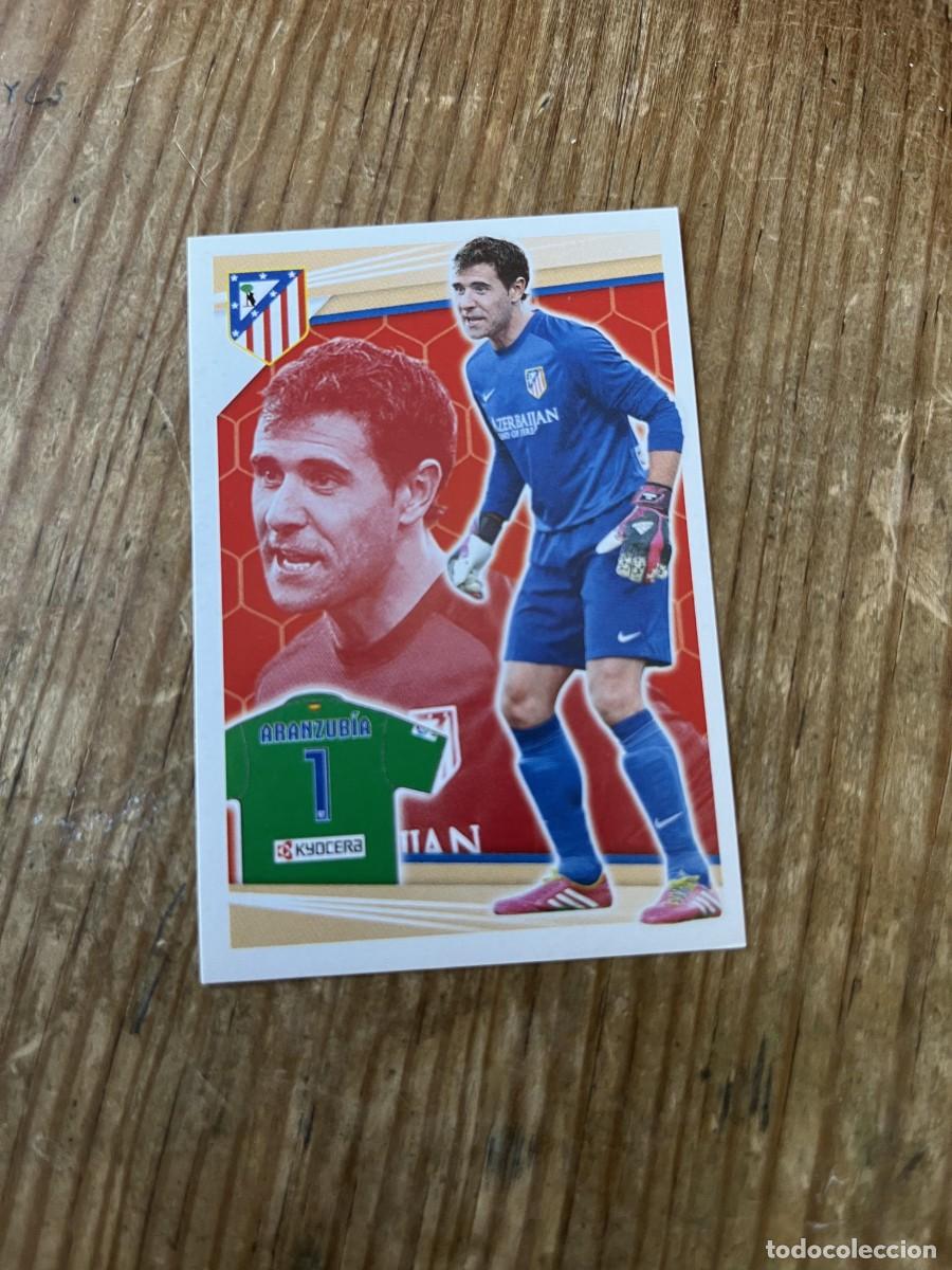 Cromos de F&uacute;tbol: CROMO SIN PEGAR NUNCA PEGADO COLECCION OFICIAL ATLETICO MADRID 2013 2014 ARANZUBIA # 54 CAMISETA