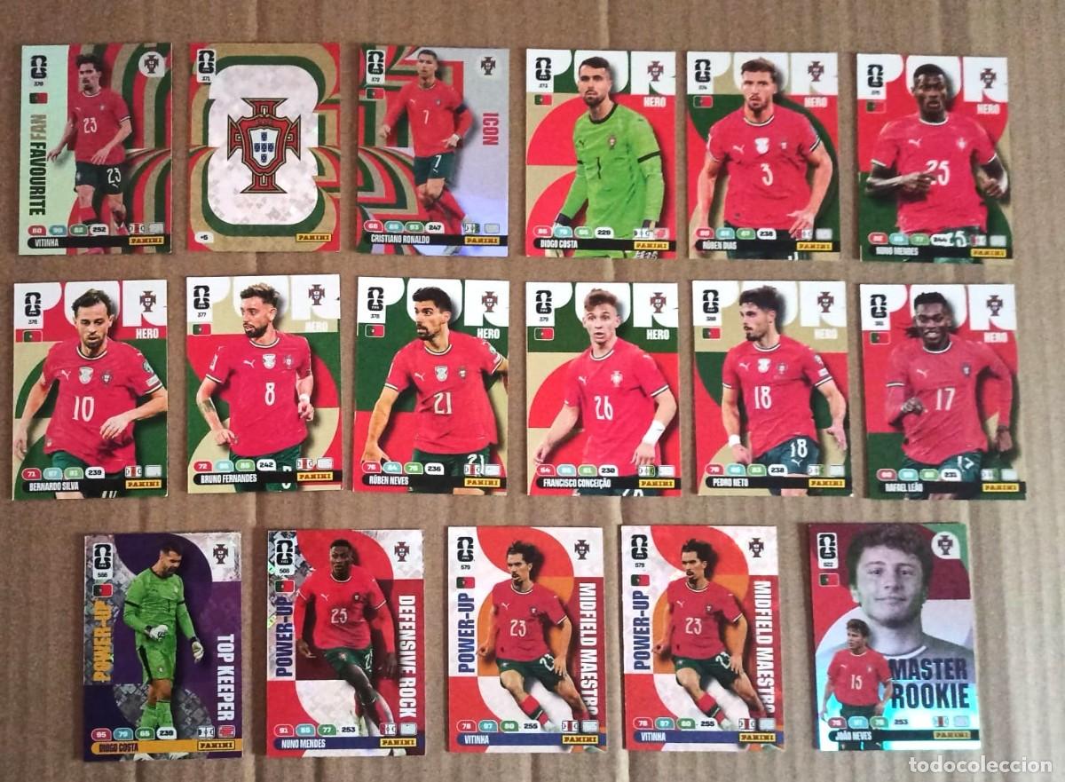 Cromos de Futebol: PACK 17 COMPLETO PORTUGAL WORLD CUP 26 PANINI CRISTIANO VITINHA