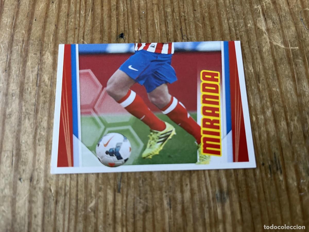Cromos de F&uacute;tbol: CROMO SIN PEGAR NUNCA PEGADO COLECCION OFICIAL ATLETICO MADRID 2013 2014 MIRANDA # 74