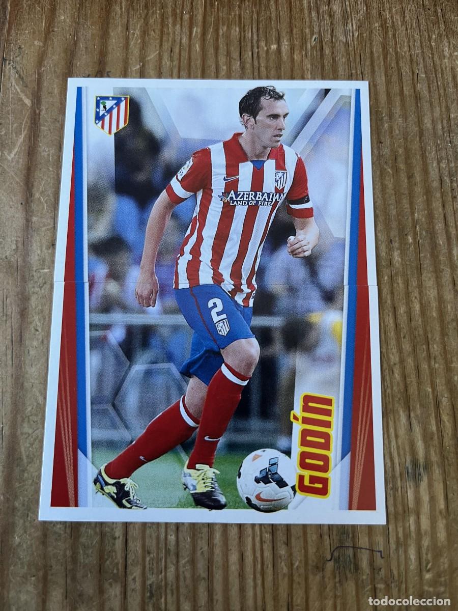 Cromos de F&uacute;tbol: CROMO SIN PEGAR NUNCA PEGADO COLECCION OFICIAL ATLETICO MADRID 2013 2014 GODIN # 79 80