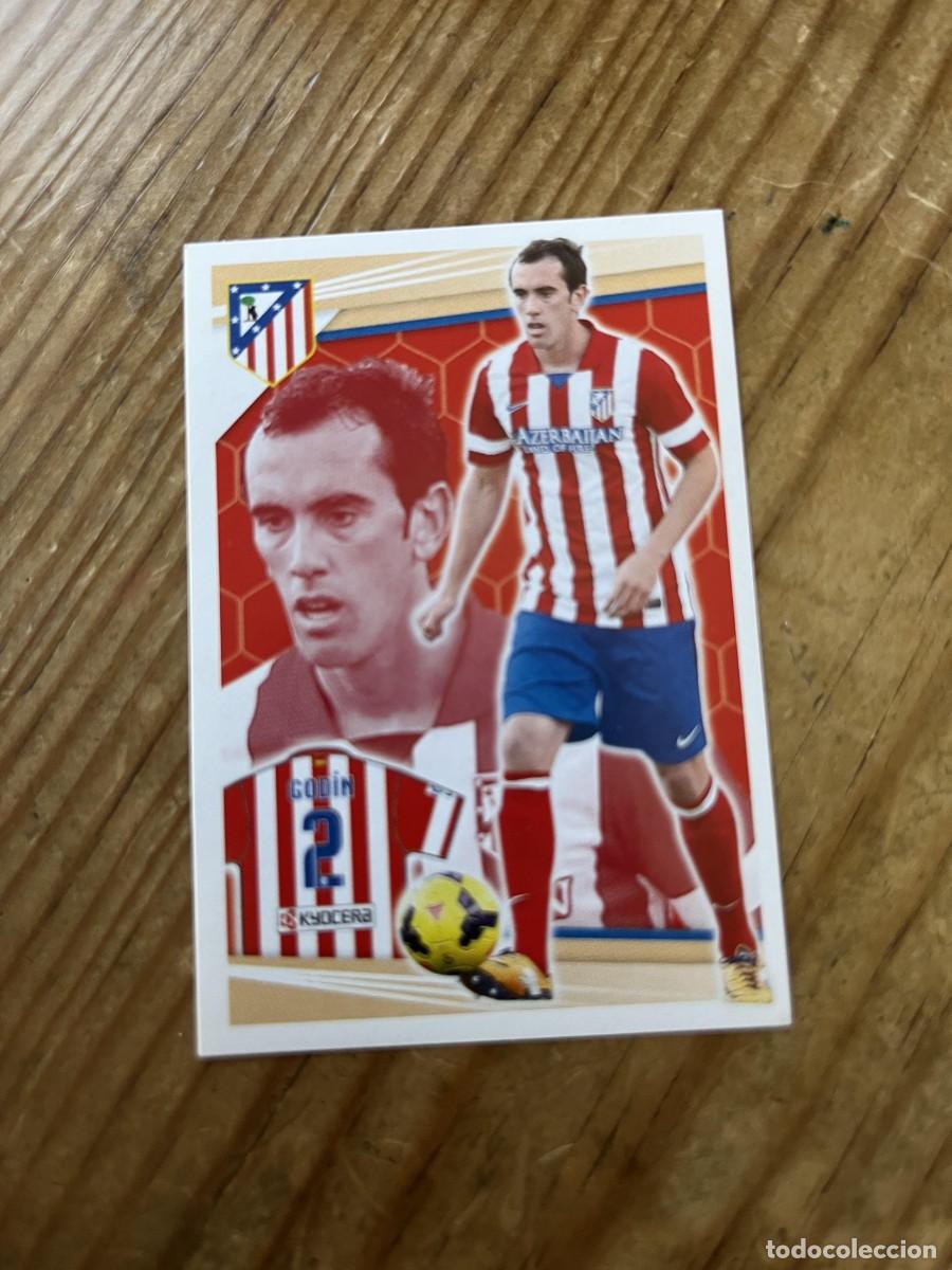 Cromos de F&uacute;tbol: CROMO SIN PEGAR NUNCA PEGADO COLECCION OFICIAL ATLETICO MADRID 2013 2014 GODIN # 84